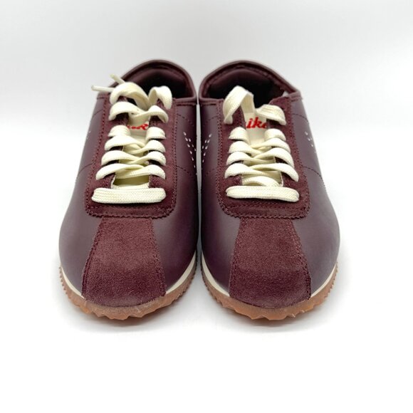Nike Womens Cortez Leather Burgundy Crush Shoes Sz 6 New Sneaker HQ1841-601 - Picture 3 of 12